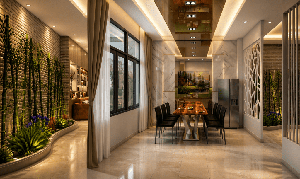 Townhouse – Modern interior view